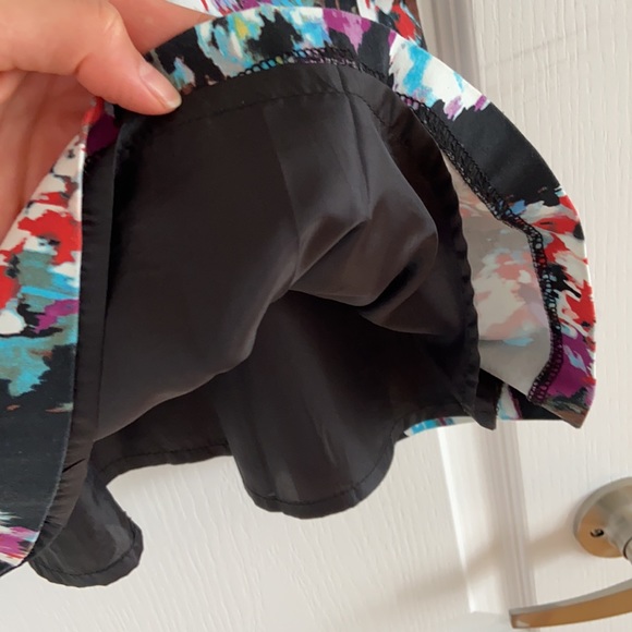 Mario Serrano Floral Pleated A-line Skirt - Picture 4 of 7